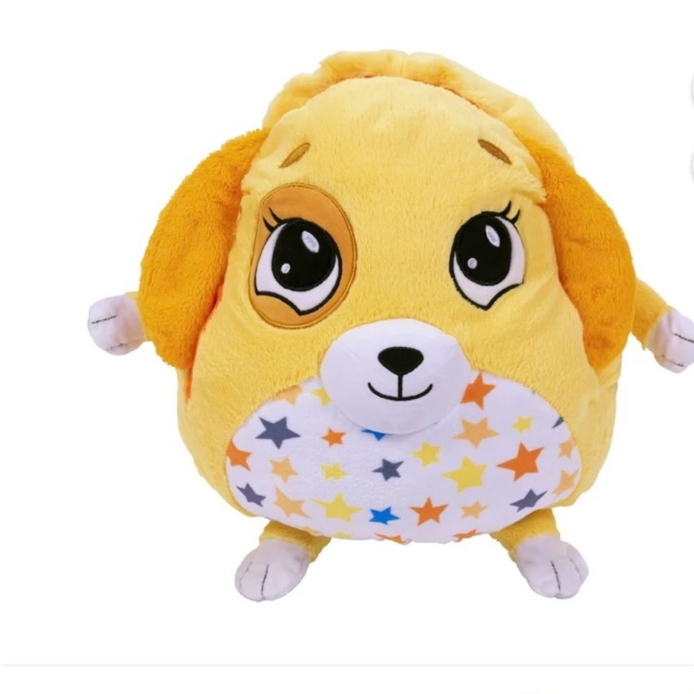 Mushabelly Chatter Yellow Dog stuffed animal 4”